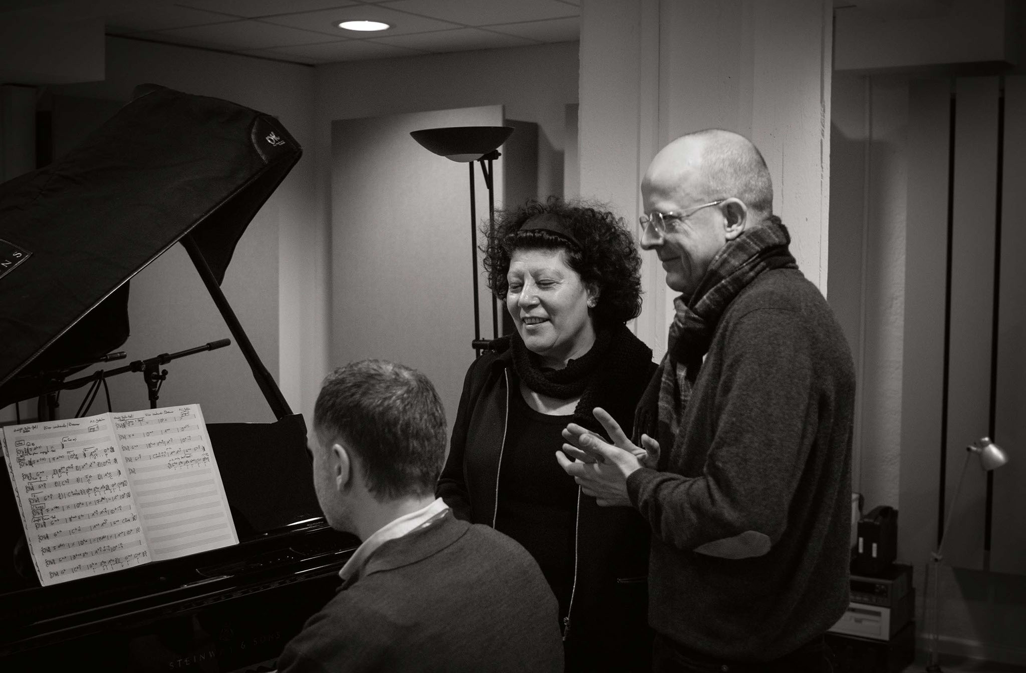 Recording with Maria de Fatima at Pirouet Studio, Munich